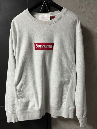 Supreme Box Logo Crewneck Sweatshirt "Ash Grey" (18FW)