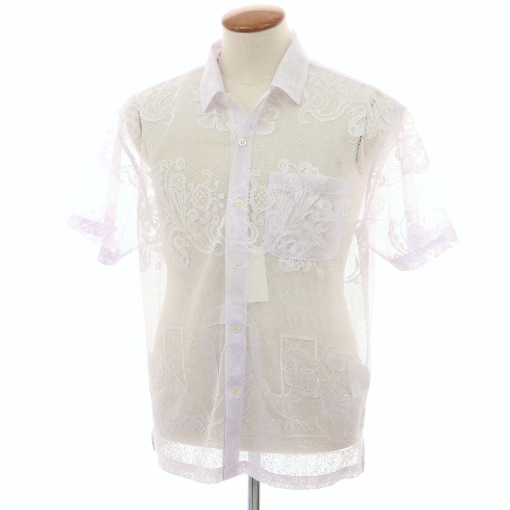 【中古】シュプリーム Supreme 2025年春夏 Last Supper Lace S/S Shirt ポリエステル レース 半袖シャツ ホワイト【サイズM】【メンズ】