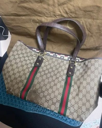GUCCI グッチ トートバッグ シェリーライン チャーム付き