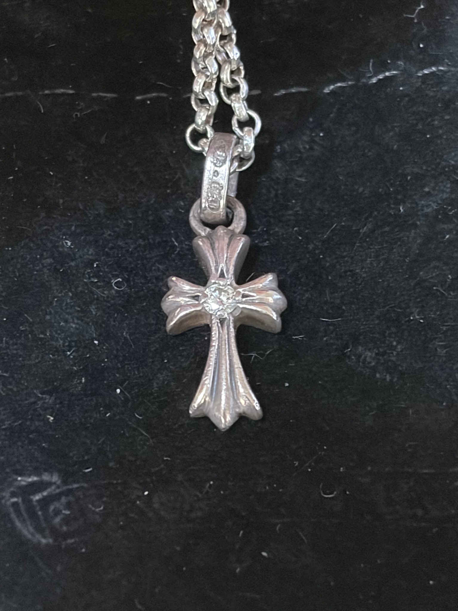 Chrome Hearts Cross Baby Fat Charm "Silver"