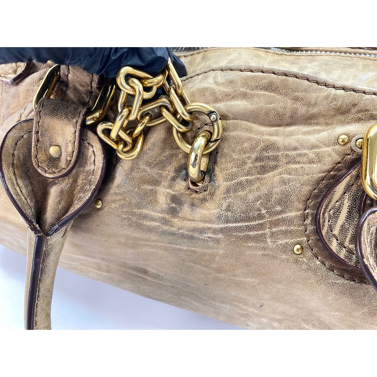 D (傷や汚れあり)】クロエ Chloe パディントン ハンドバッグ【中古
