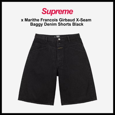 Supreme x Marithe + Francois Girbaud X-Seam Baggy Denim Short "Black"