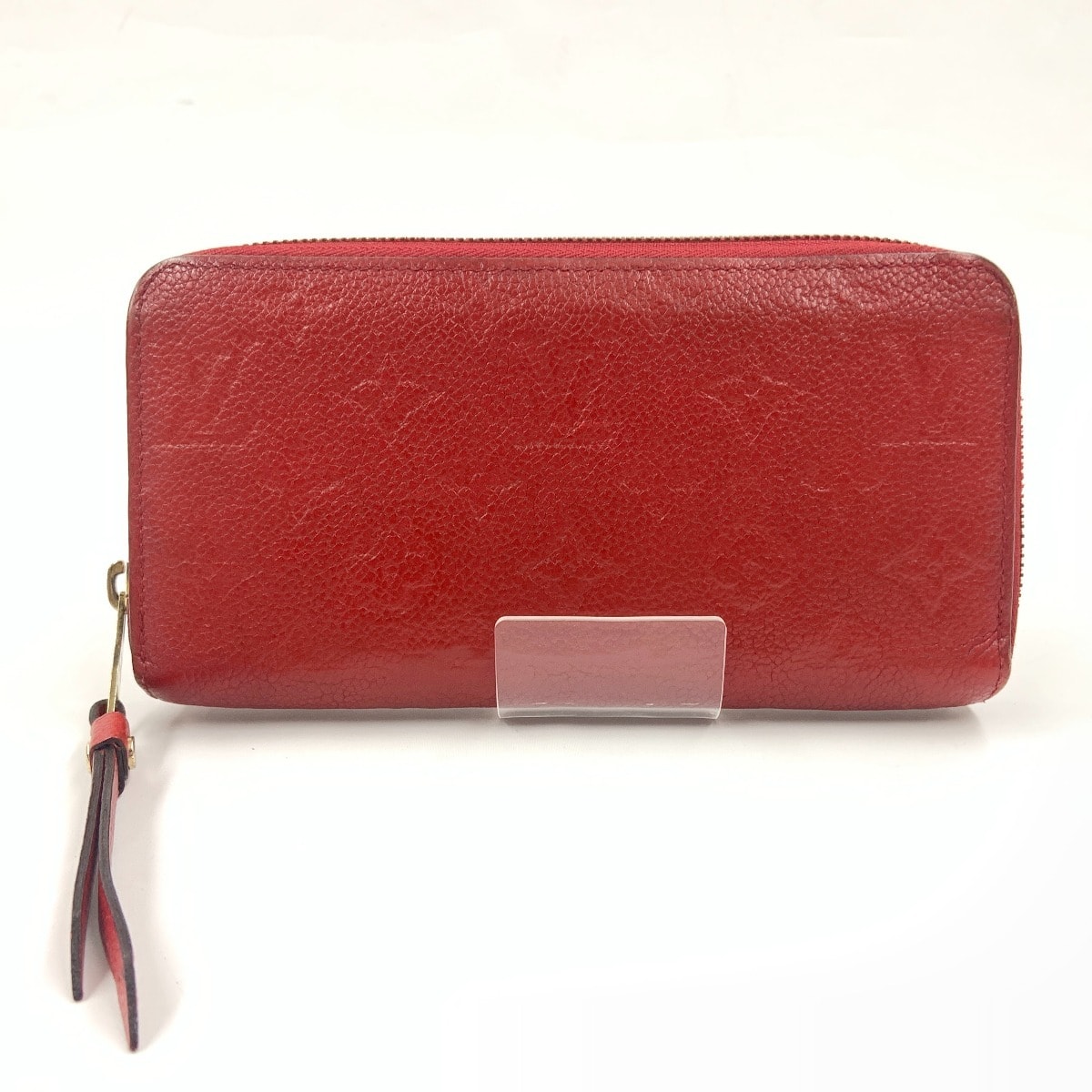 LOUIS VUITTON ルイヴィトン モノグラム アンプラント ジッピー ウォレット ラウンドファスナー長財布 M61865 レッド