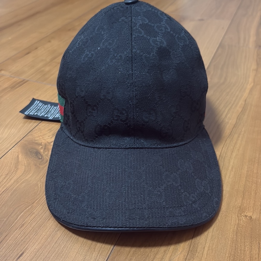 GUCCI GG Fabric Baseball Cap "Black"