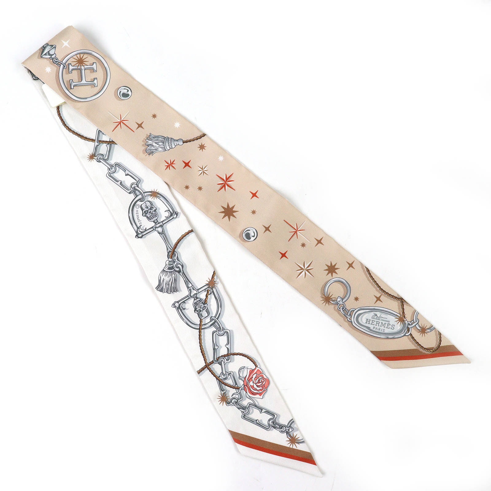 未使用品 エルメス スカーフ ツイリー セ ラ フェット シルク 062743S