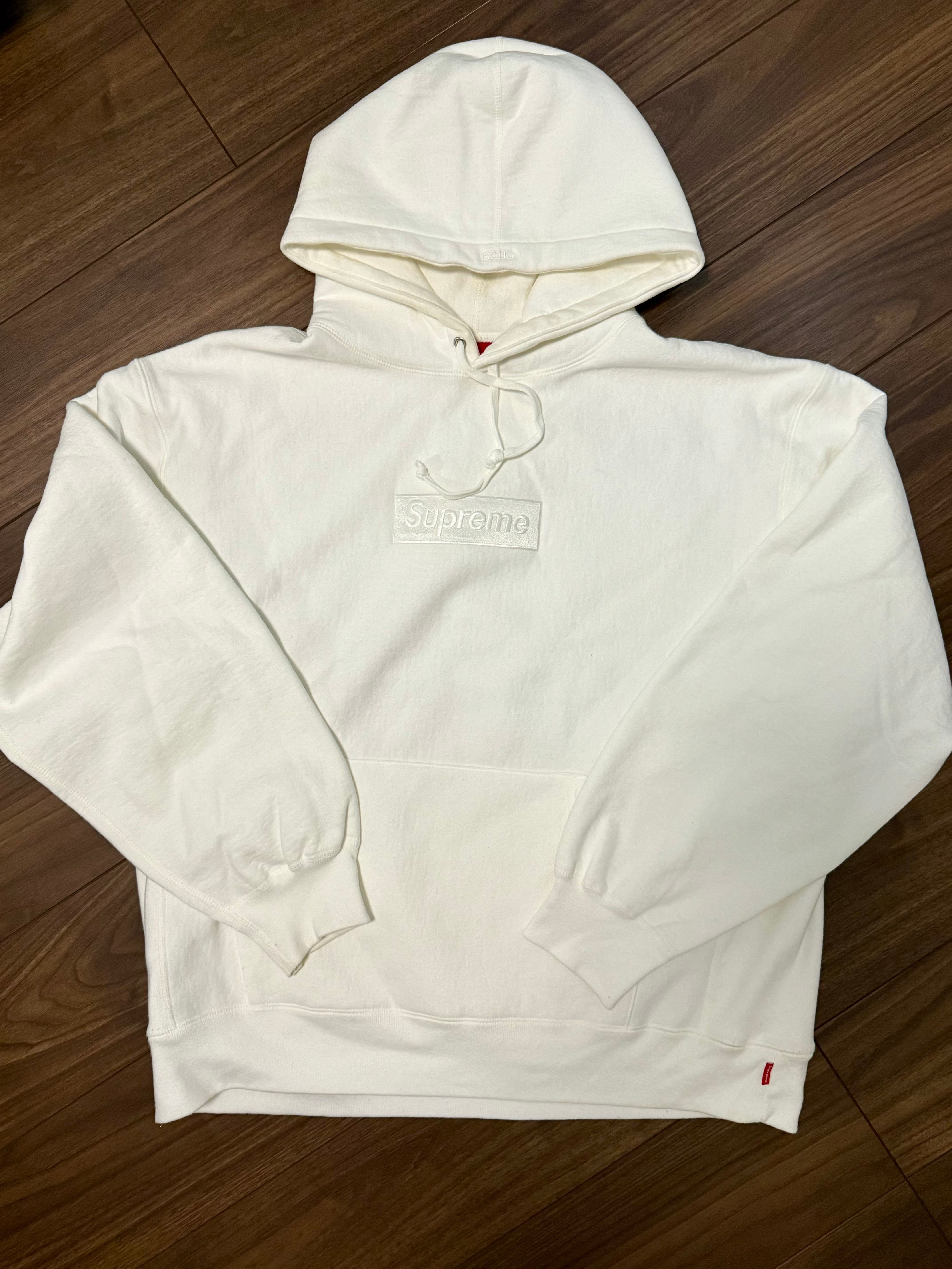 Supreme Box Logo Hooded Sweatshirt "White" (23FW)