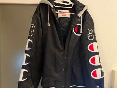 Supreme Champion Hooded Satin Varsity Jacket