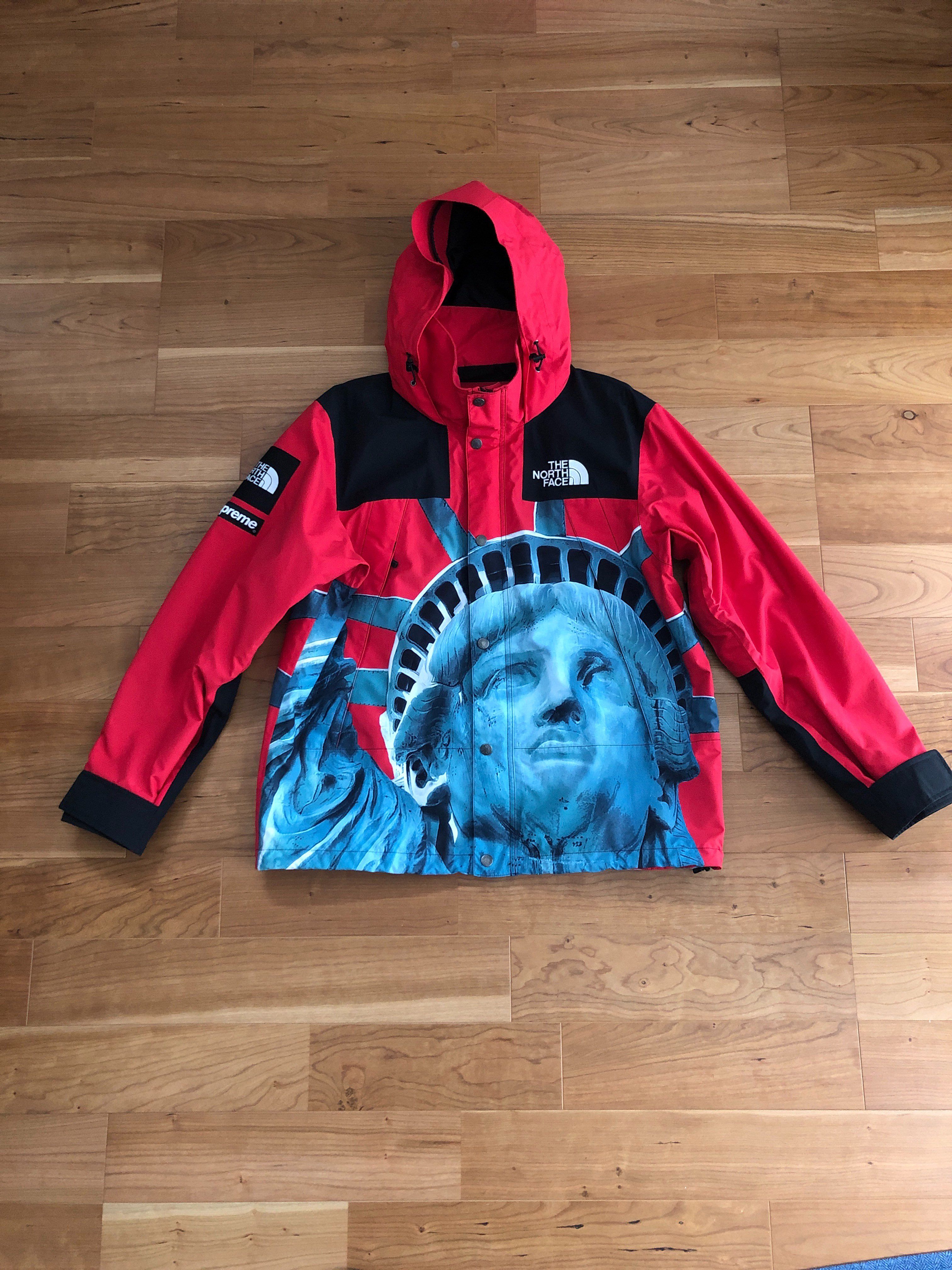 Supreme x The North Face Statue of Liberty Mountain Jacket "Red"