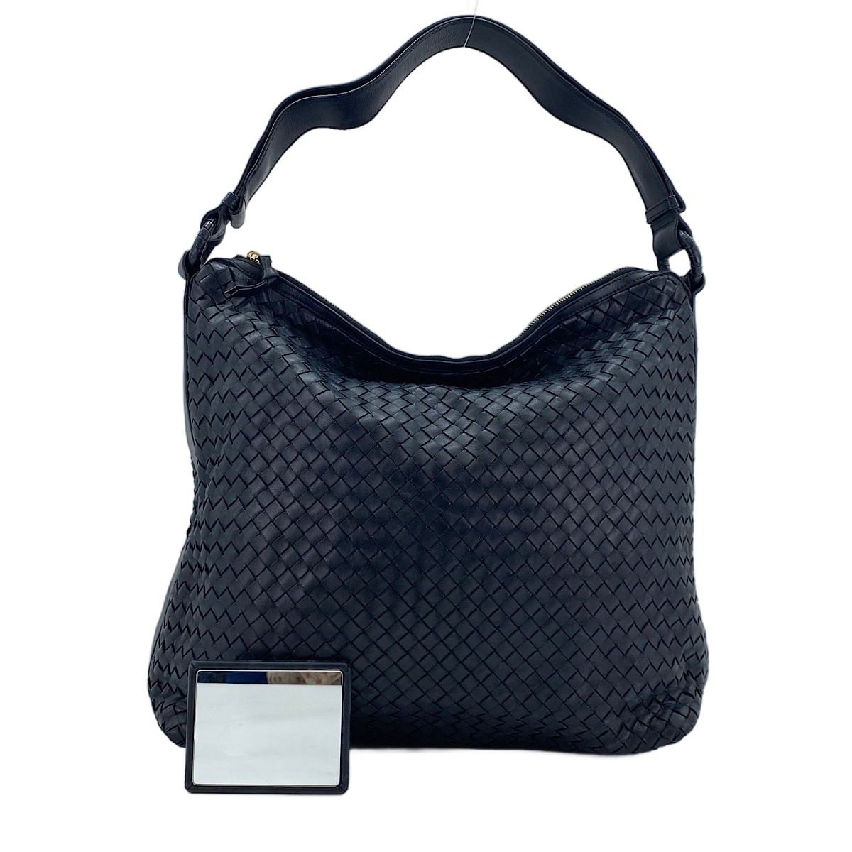 ボッテガヴェネタ BOTTEGAVENETA レザー イントレチャート ショルダーバッグ【中古】