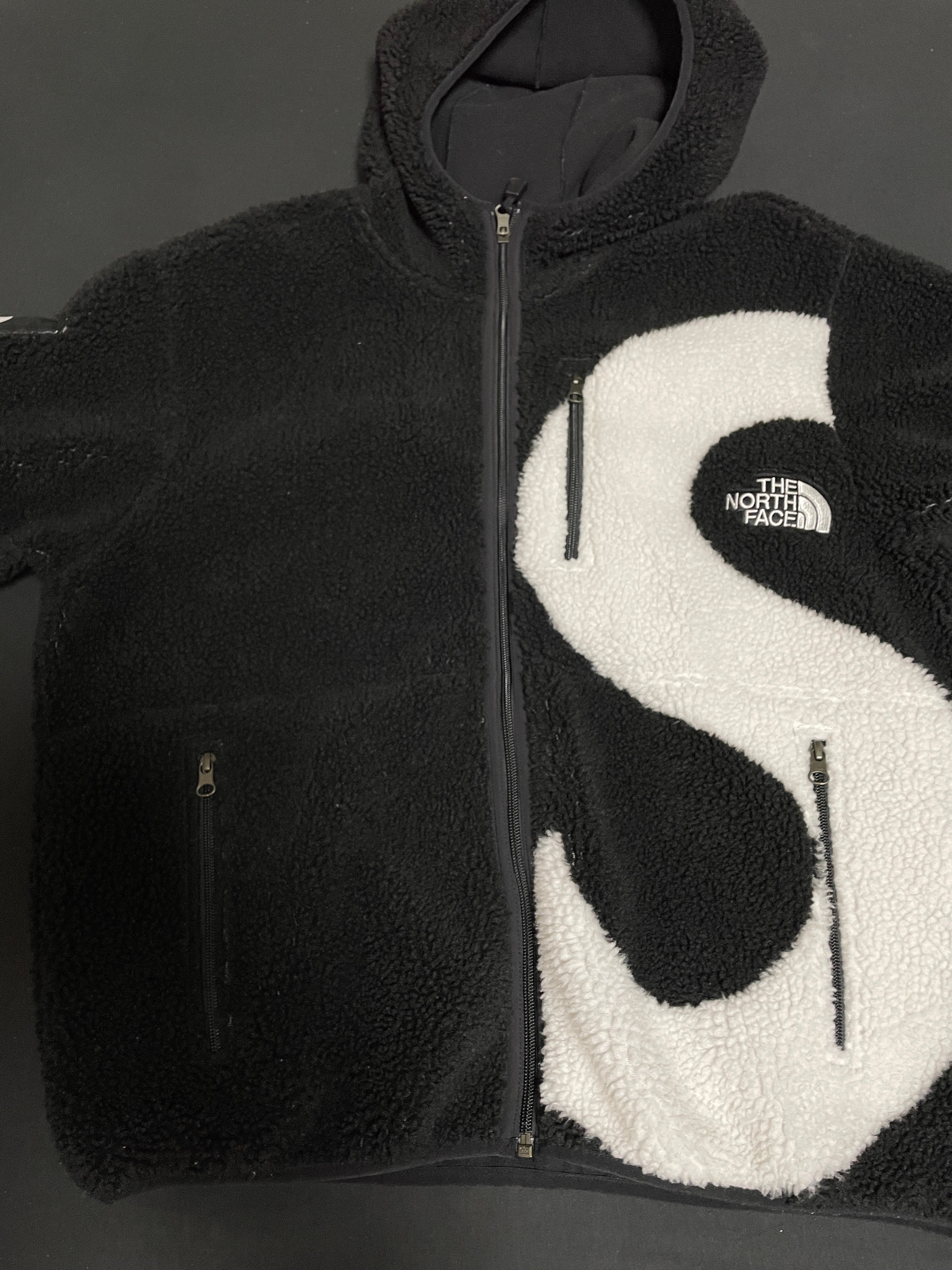 Supreme x The North Face S Logo Hooded Fleece Jacket "Black"