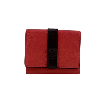 ロエベ LOEWE 三つ折り財布 アナグラム トライフォールド コンパクトウォレット ピンク