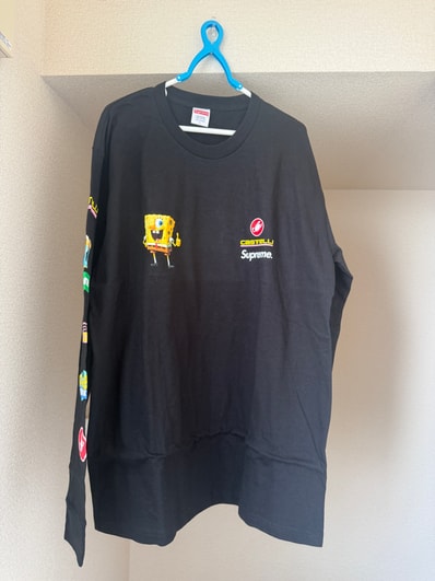 Supreme x SpongeBob Castelli Racing L/S Tee "Black"