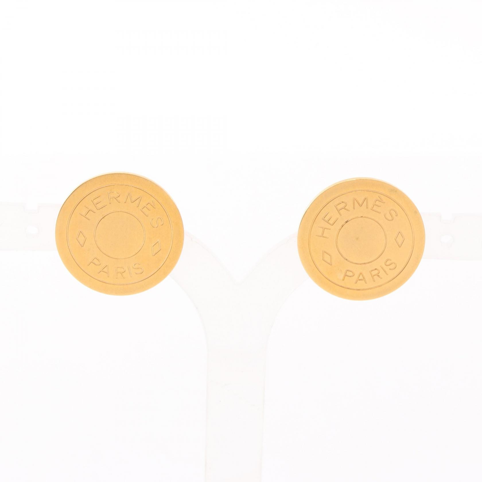 エルメス HERMES BIJOUTERIE FANTAISIE セリエ イヤリング ジュエリー GP(ゴールドメッキ) ゴールド レディース ゴールド系 【中古】