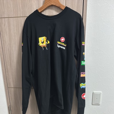 Supreme x SpongeBob Castelli Racing L/S Tee "Black"