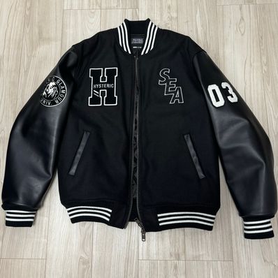 WIND AND SEA x HYSTERIC GLAMOUR Stadium Jumper "Black"