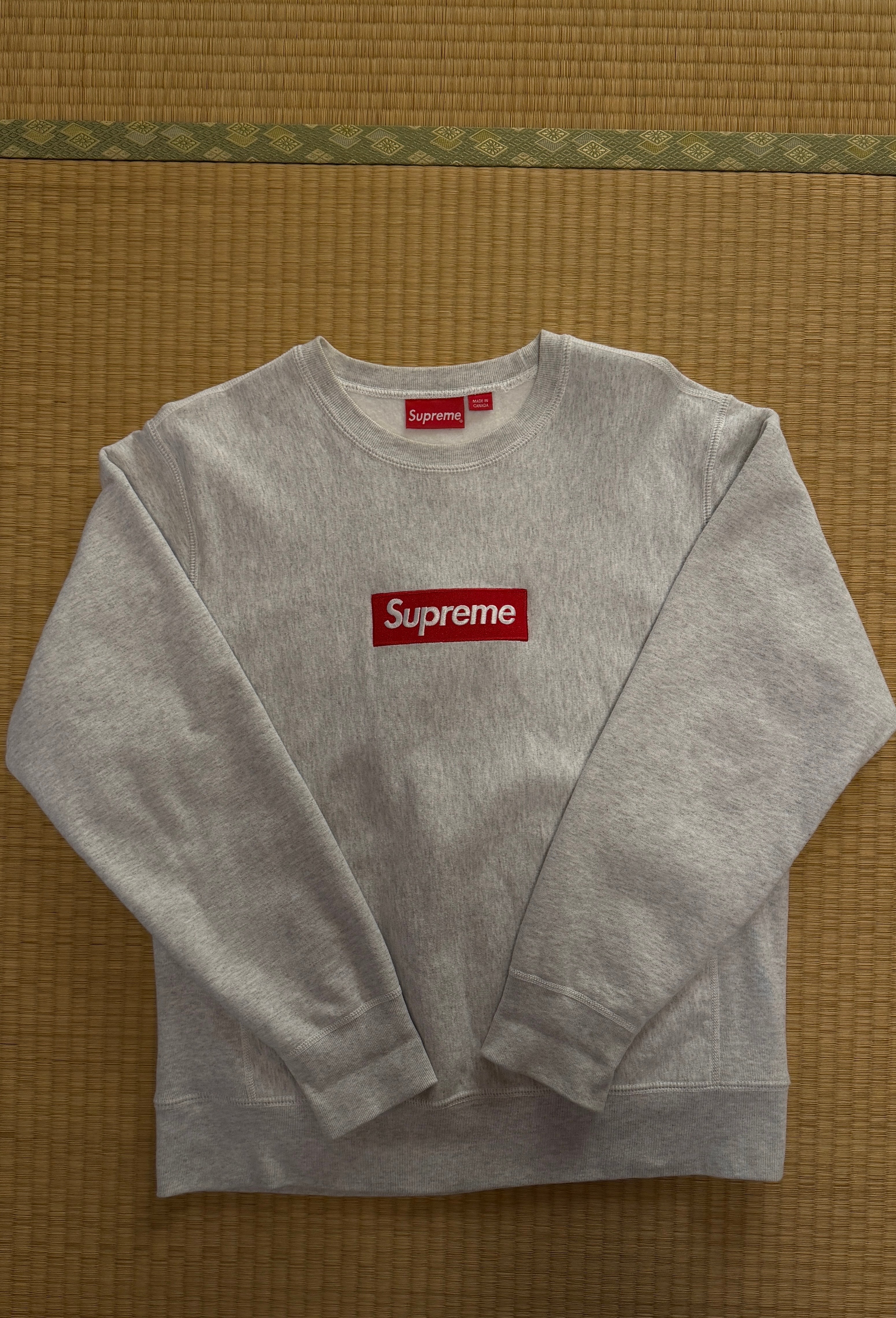 Supreme Box Logo Crewneck Sweatshirt "Ash Grey" (18FW)