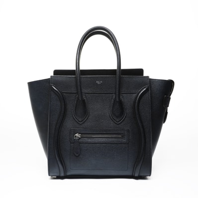 セリーヌ CELINE ラゲージ マイクロショッパー ハンドバッグ【中古】
