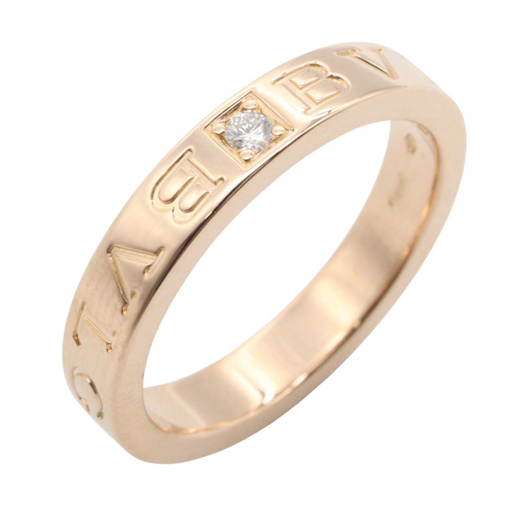 ブルガリ BVLGARI B-zero1 ビーゼロワン リング 1PD リング・指輪 ジュエリー K18PG(ピンクゴールド) ダイヤモンド メンズ レディース ゴールド系 / クリア系 【中古】