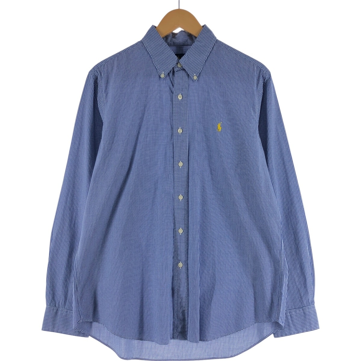 古着 ラルフローレン Ralph Lauren ギンガムチェック 長袖 ボタンダウンチェックシャツ メンズL相当/eaa541133