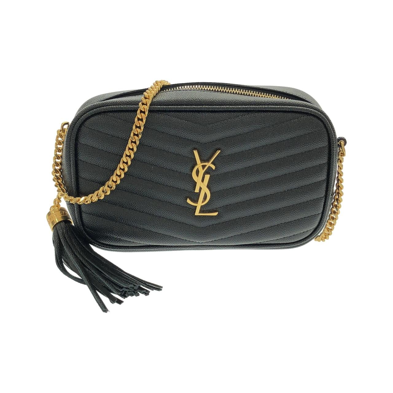 ★3日以内返品可★ 極美品 SAINT LAURENT サンローラン サンローランパリ チェーンショルダーバッグ ケイト 354120 ショルダーバッグ ブラック ゴールド レザー レディース A (未使用に近い)】極美品 SAINT LAURENT サンローラン サンローラン
