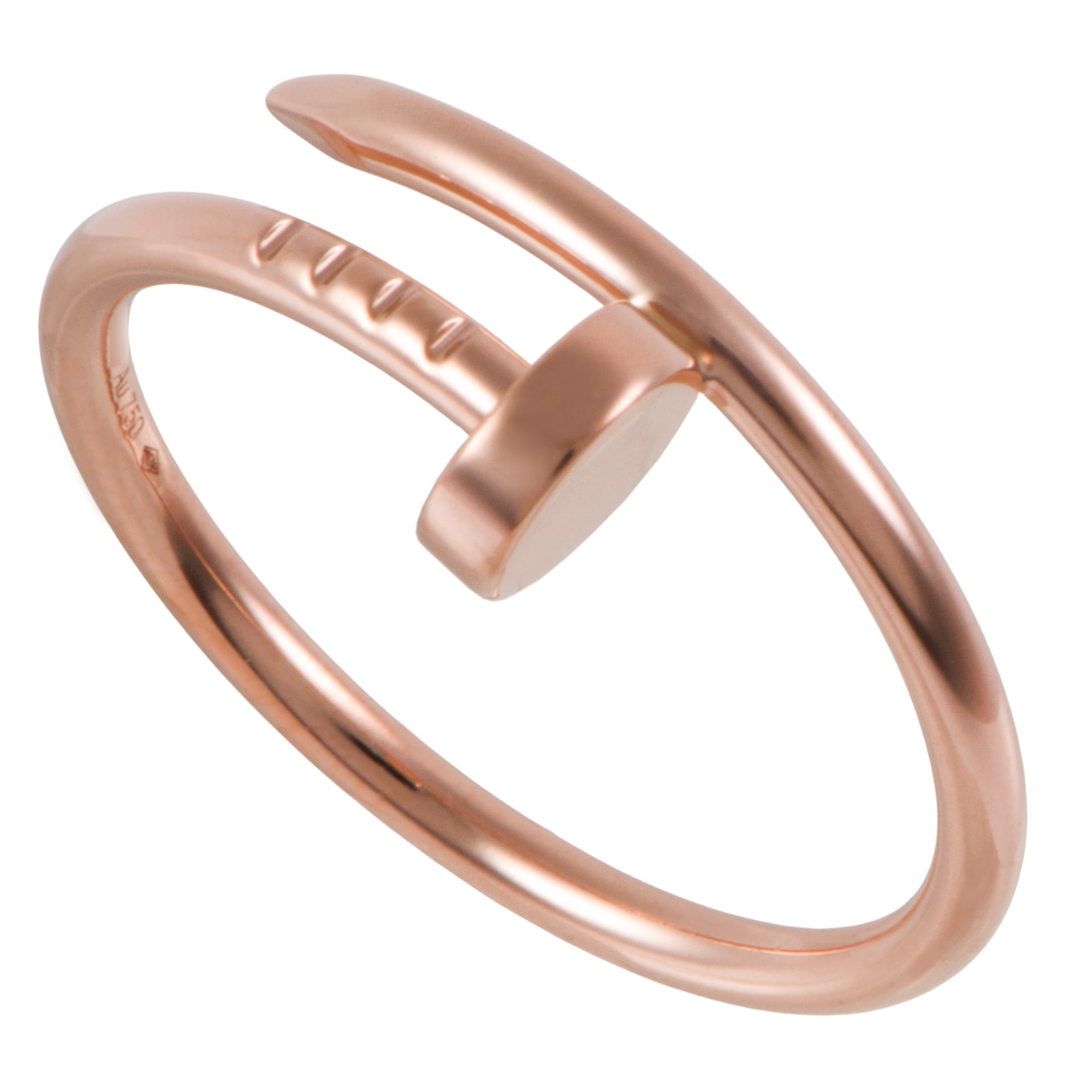 CARTIER カルティエ ジュスト アン クル リング スモールモデル B4225855 指輪 17号 K18PG ピンク ゴールド【中古】