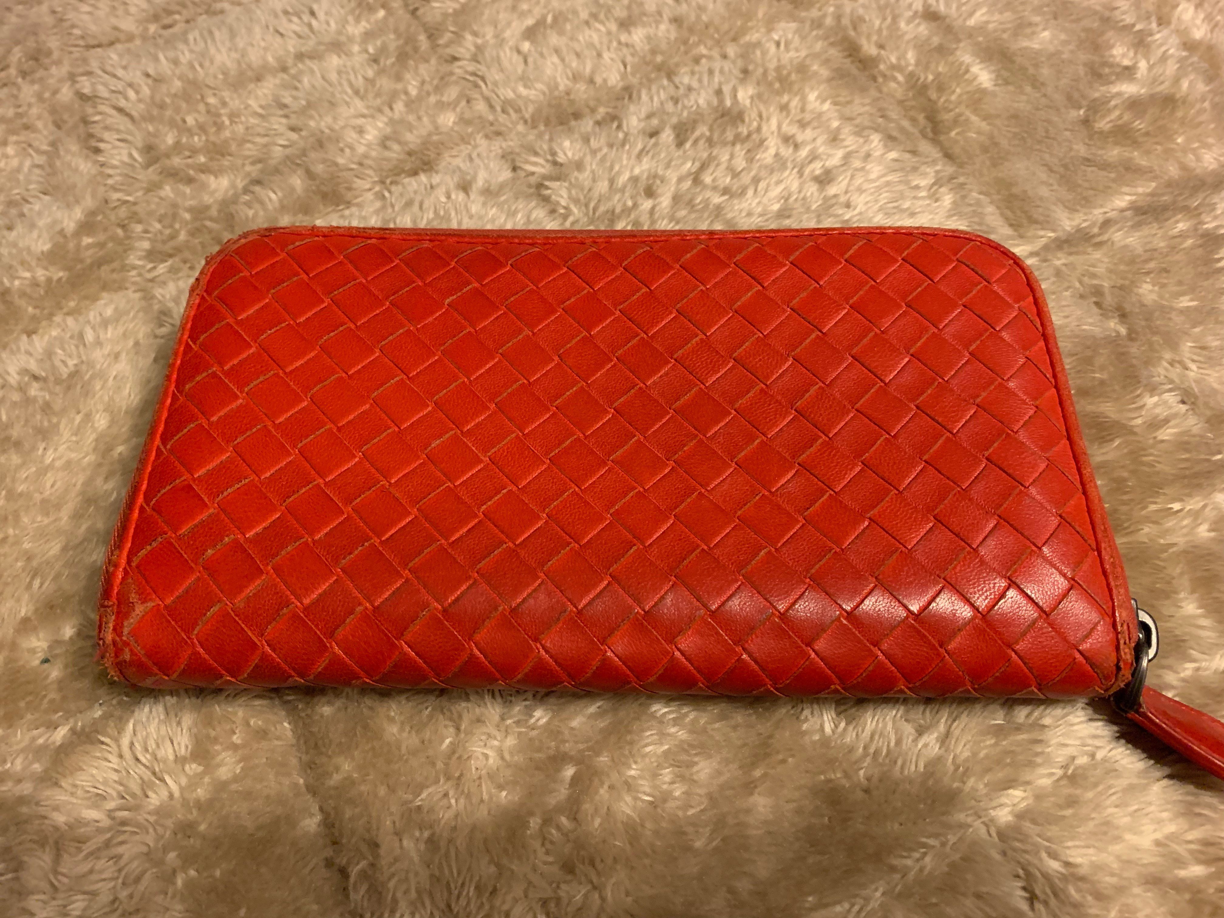 Bottega Veneta Zip Around Intrecciato Wallet