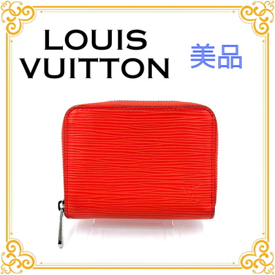 Louis Vuitton Zippy Coin Purse Epi "Piment"