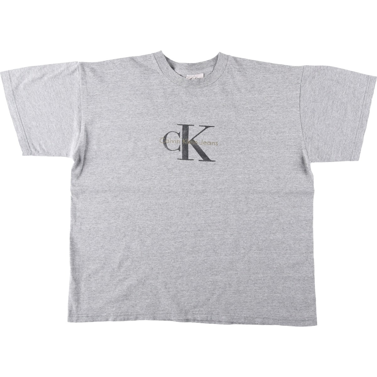 古着 90年代 カルバンクライン Calvin klein JEANS 半袖 ロゴTシャツ USA製 メンズM相当 ヴィンテージ/eaa645088