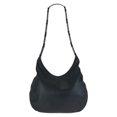PRADA プラダ ブラック 黒 シルバー金具 レザー プラスチック/ ショルダーバッグ 602248 【中古】