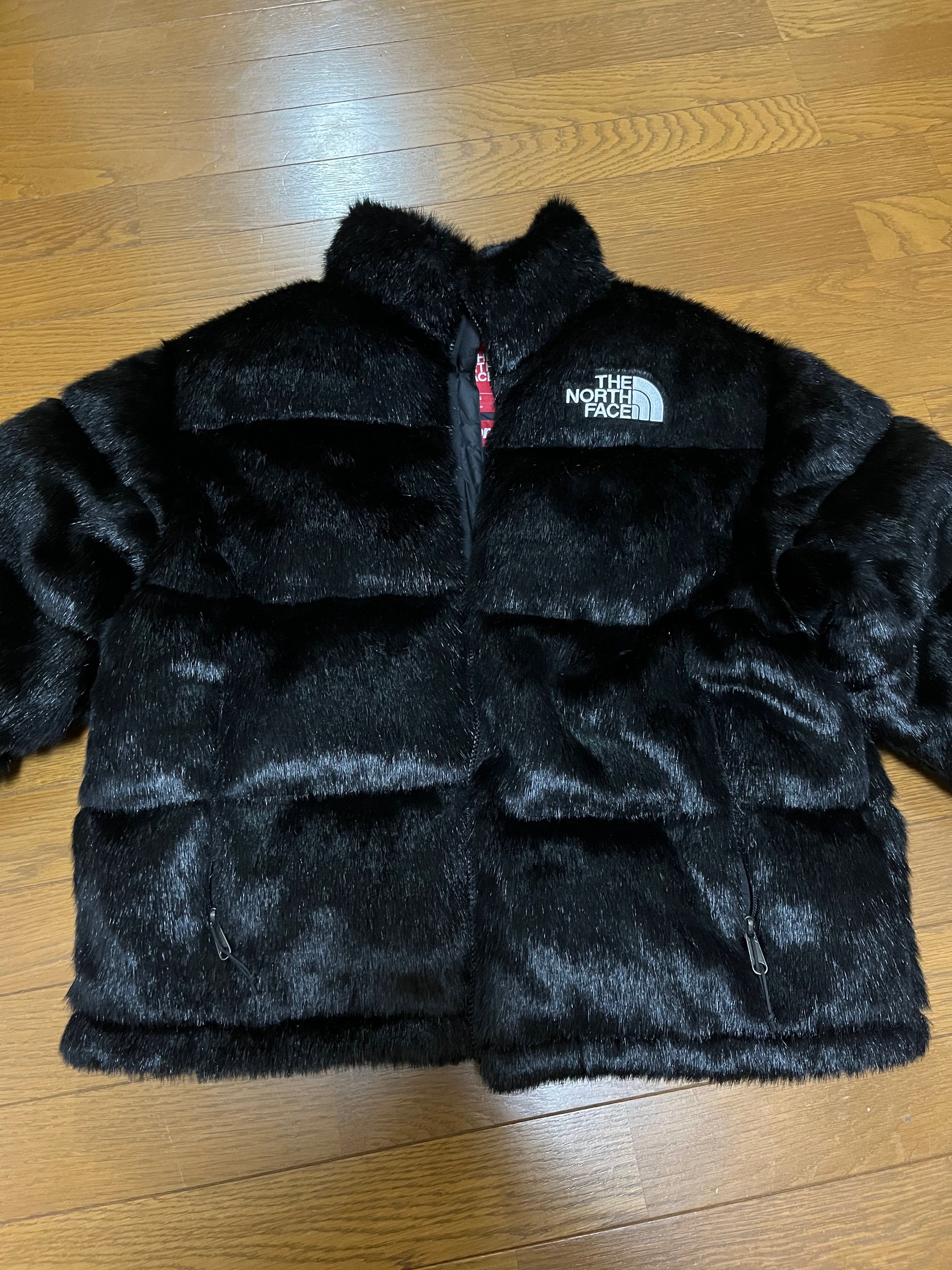 Supreme x The North Face Faux Fur Nuptse Jacket "Black"