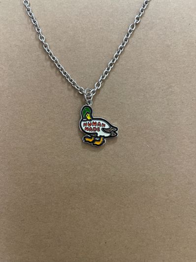 HUMAN MADE DUCK NECKLACE "Silver"