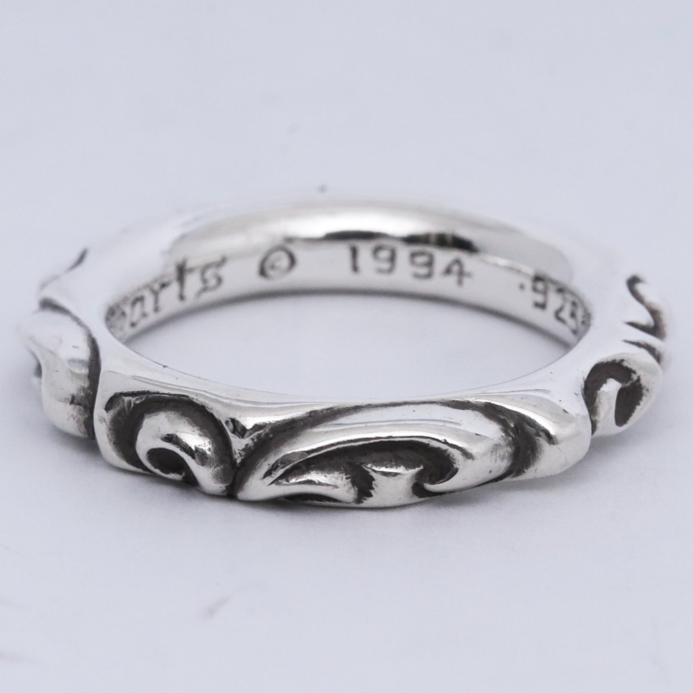 Chrome Hearts Scroll Band Ring "Silver"