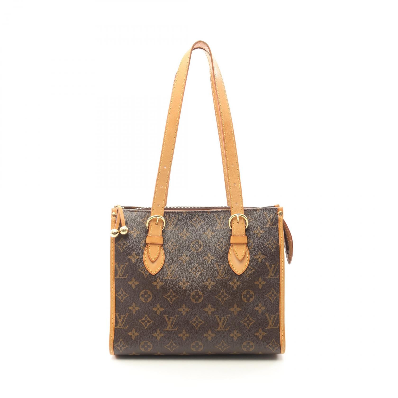 ルイ・ヴィトン LOUIS VUITTON ポパンクール オ モノグラム トートバッグ バッグ PVCコーティングキャンバス レザー モノグラム レディース ブラウン系 M40007 【中古】