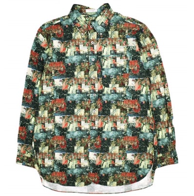 新品 Engineered Garments エンジニアードガーメンツ アメリカ製 19 Century BD Shirt - Patchwork Print パッチワークプリント ボタンダウンシャツ S Multi Color 長袖 19th トップス