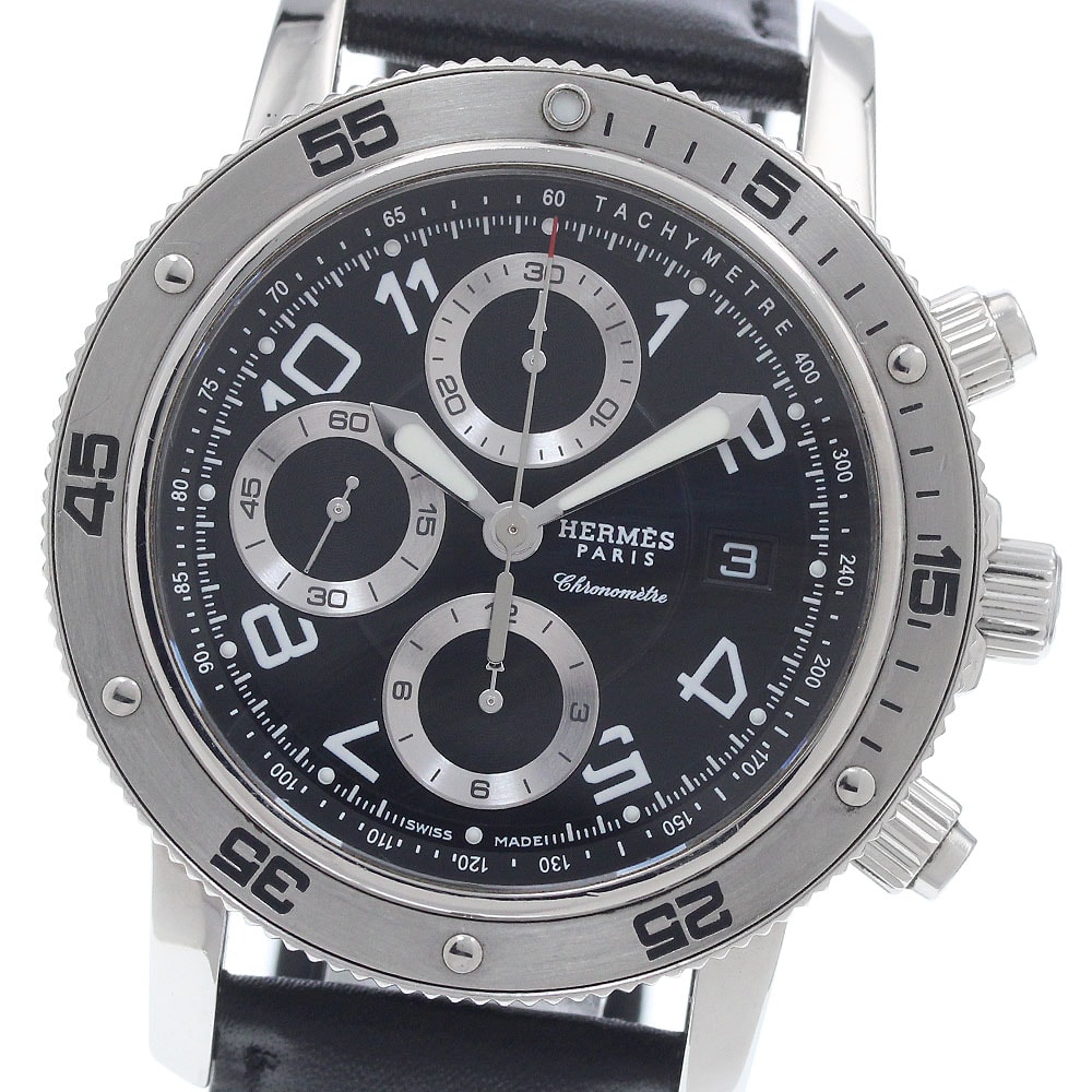 エルメス クリッパーダイバー クロノ CP2.910 メンズ 【中古】