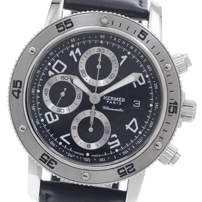 エルメス クリッパーダイバー クロノ CP2.910 メンズ 【中古】