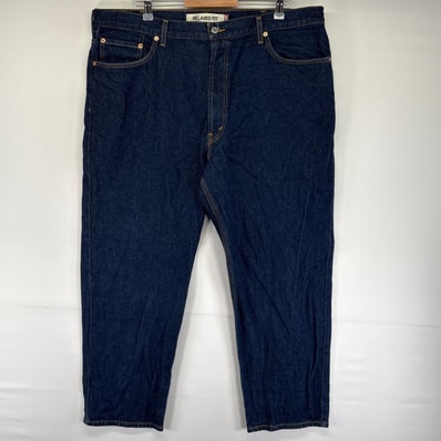 古着 リーバイス Levi's デニム パンツ 550 テーパード ジップ 大きいサイズ 5ポケット ジーンズ ジーパン W42 L30 ブルー系 メンズ