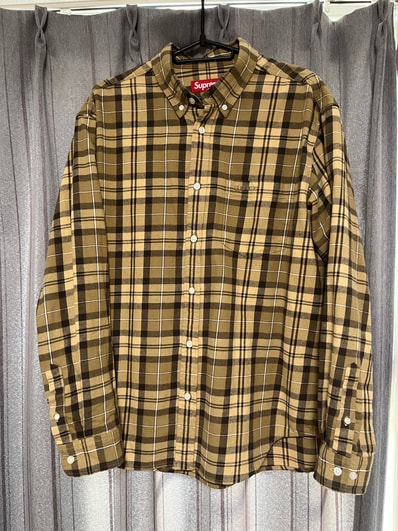 Supreme Plaid Flannel Shirt "Tan" (24FW)