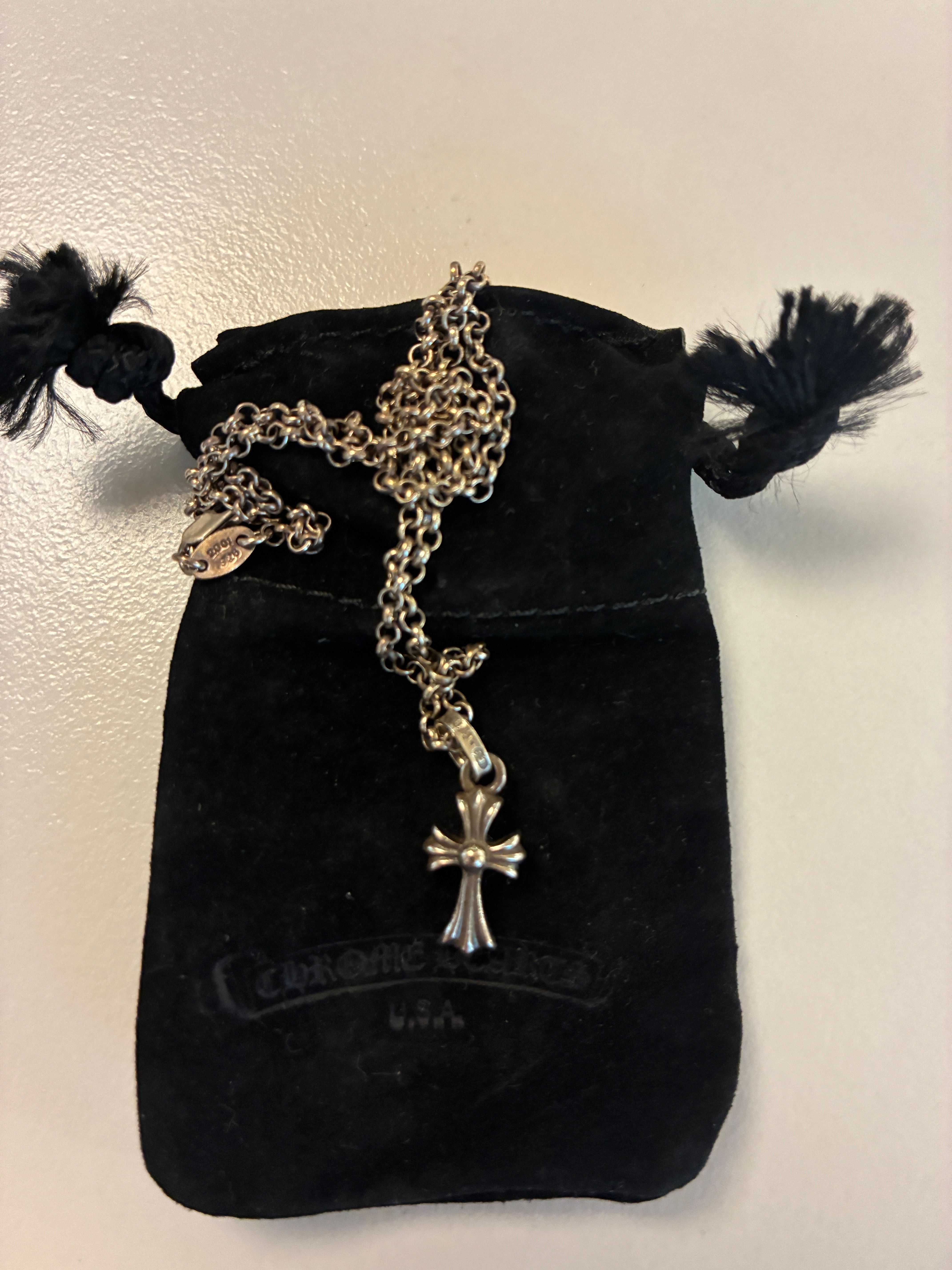 Chrome Hearts CH Cross Baby Fat Charm "Silver"