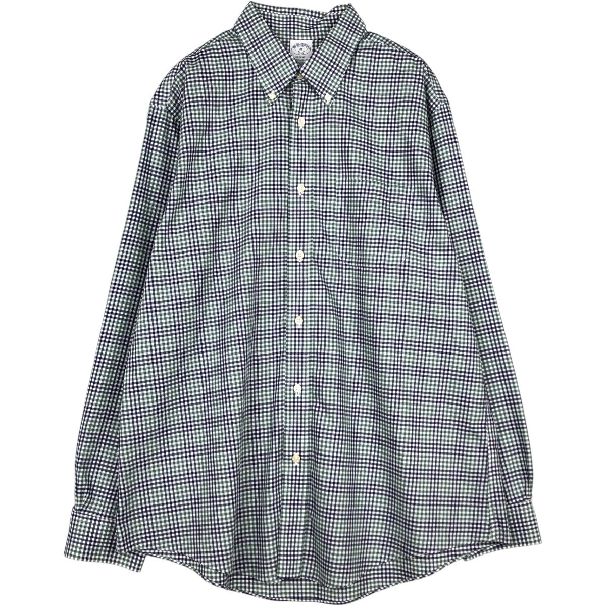古着 ブルックスブラザーズ Brooks Brothers 1818 REGENT 長袖 ボタンダウンチェックシャツ メンズXL相当/eaa676478