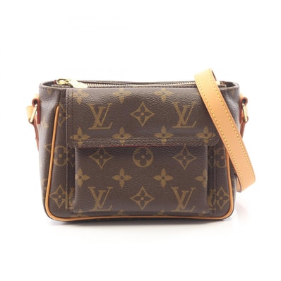 ルイ・ヴィトン LOUIS VUITTON ヴィバシテPM モノグラム ショルダーバッグ バッグ PVCコーティングキャンバス レザー モノグラム レディース ブラウン系 M51165 【中古】