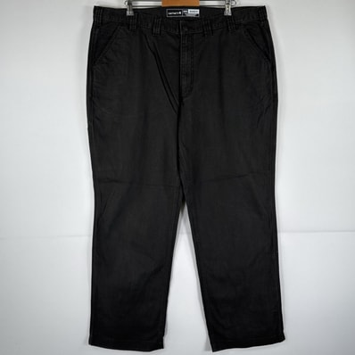 古着 カーハート Carhartt ワークパンツ ダック ペインターパンツ 作業着 ワンポイント ロゴ 大きいサイズ w44 L32 グレー メンズ