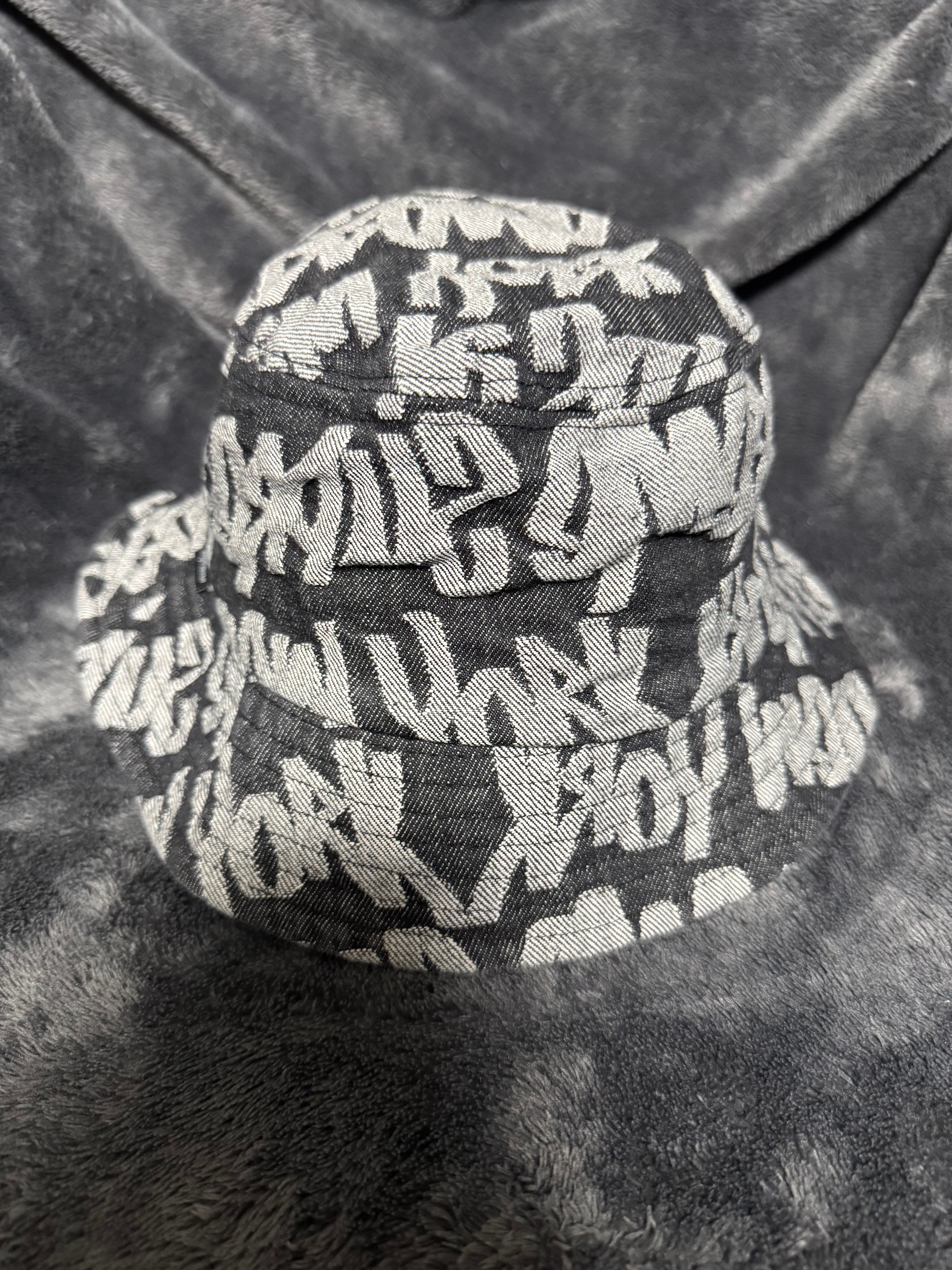 Supreme Fat Tip Jacquard Denim Crusher "Black"