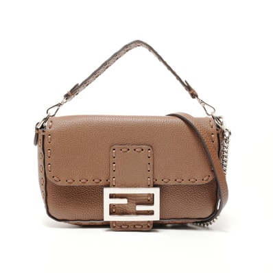 フェンディ FENDI マンマバゲット レザー 2way ショルダーバッグ【中古】