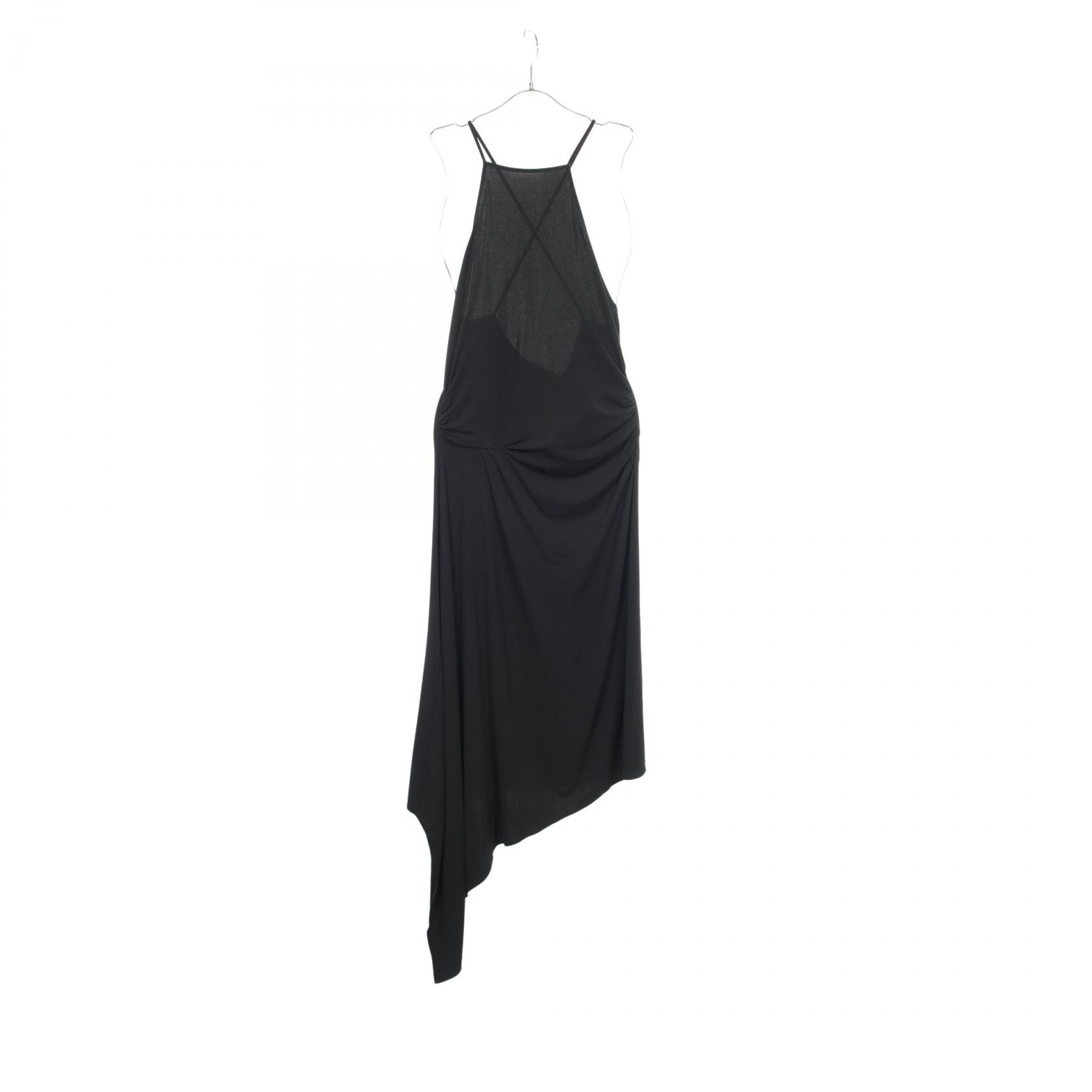 セリーヌ CELINE アシンメトリー キャミソール ワンピース 衣料品 トップス レーヨン レディース ブラック系 2R32F948A 【中古】