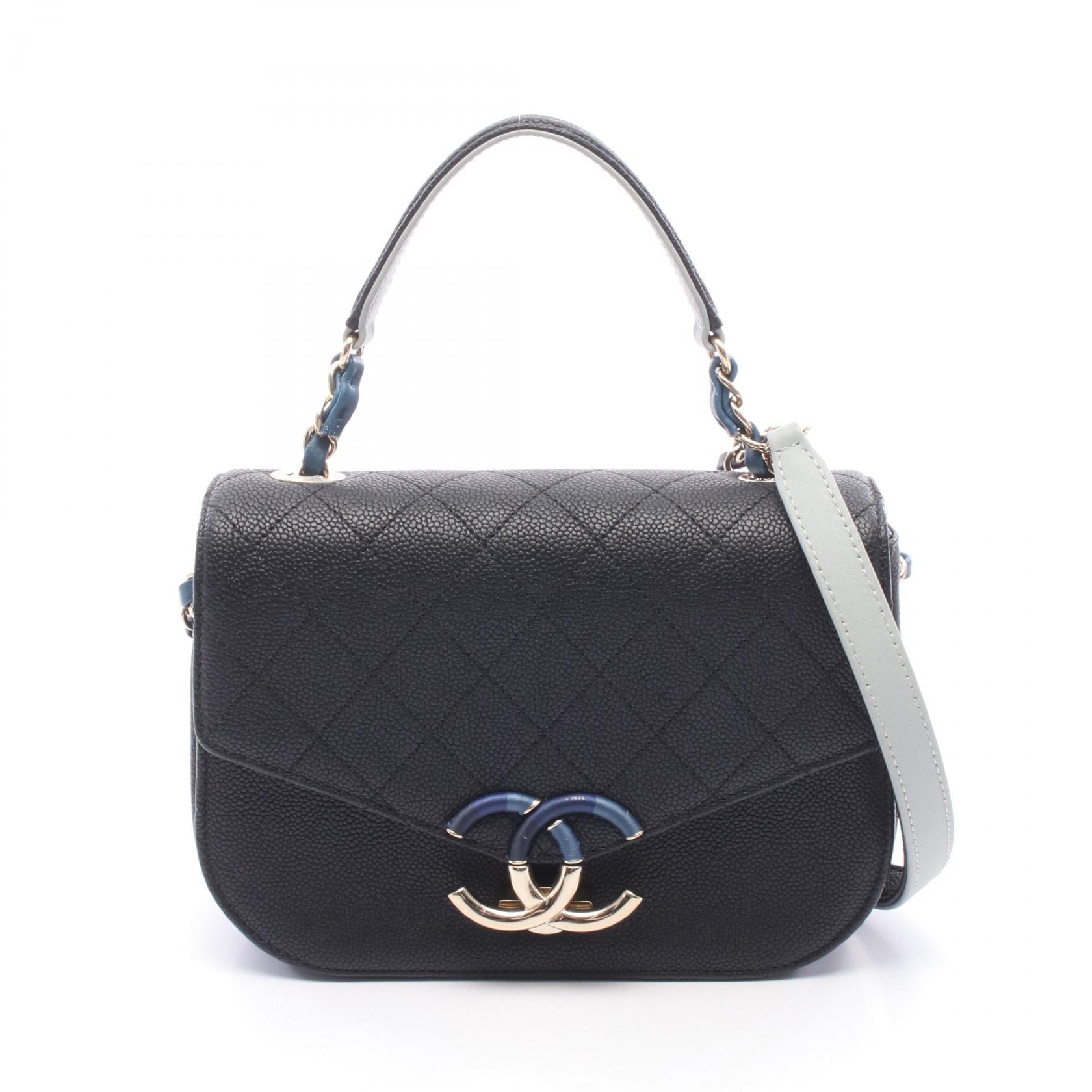 シャネル CHANEL マトラッセ ハーフココ ショルダーバッグ バッグ キャビアスキン(グレインドカーフ) レディース ブラック系 【中古】