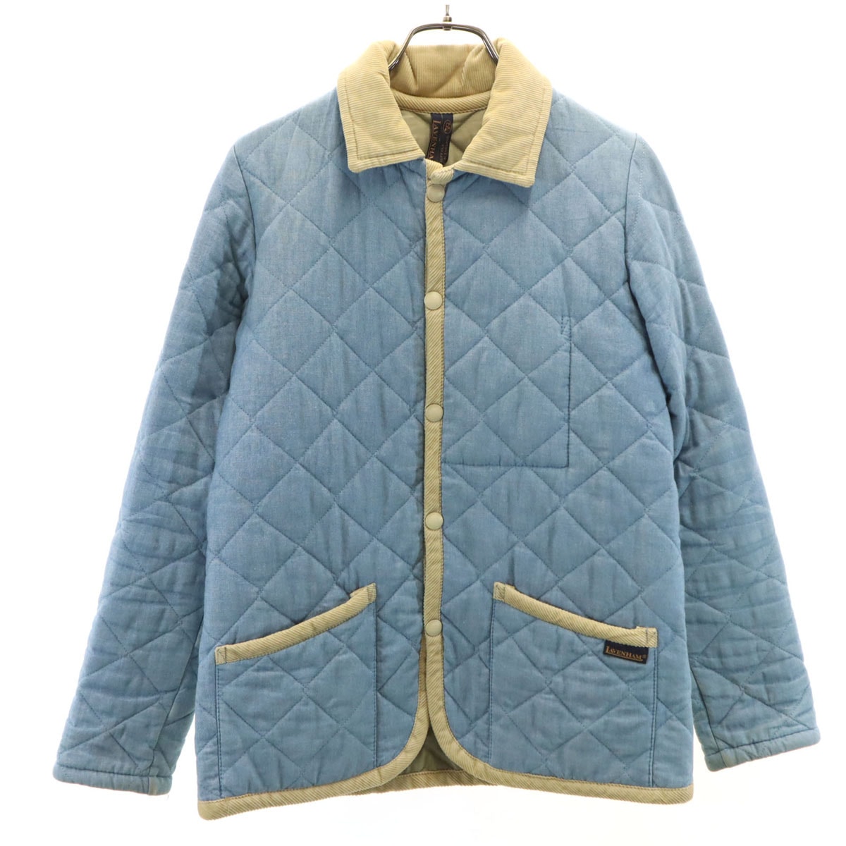 LAVENHAM ラベンハム イギリス製 キルティングジャケット 34 ブルー系 中綿