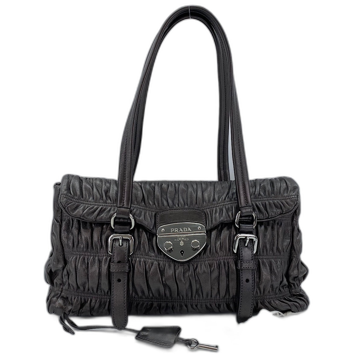 プラダ PRADA ハンドバッグ レザー【中古】
