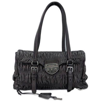 プラダ PRADA ハンドバッグ レザー【中古】