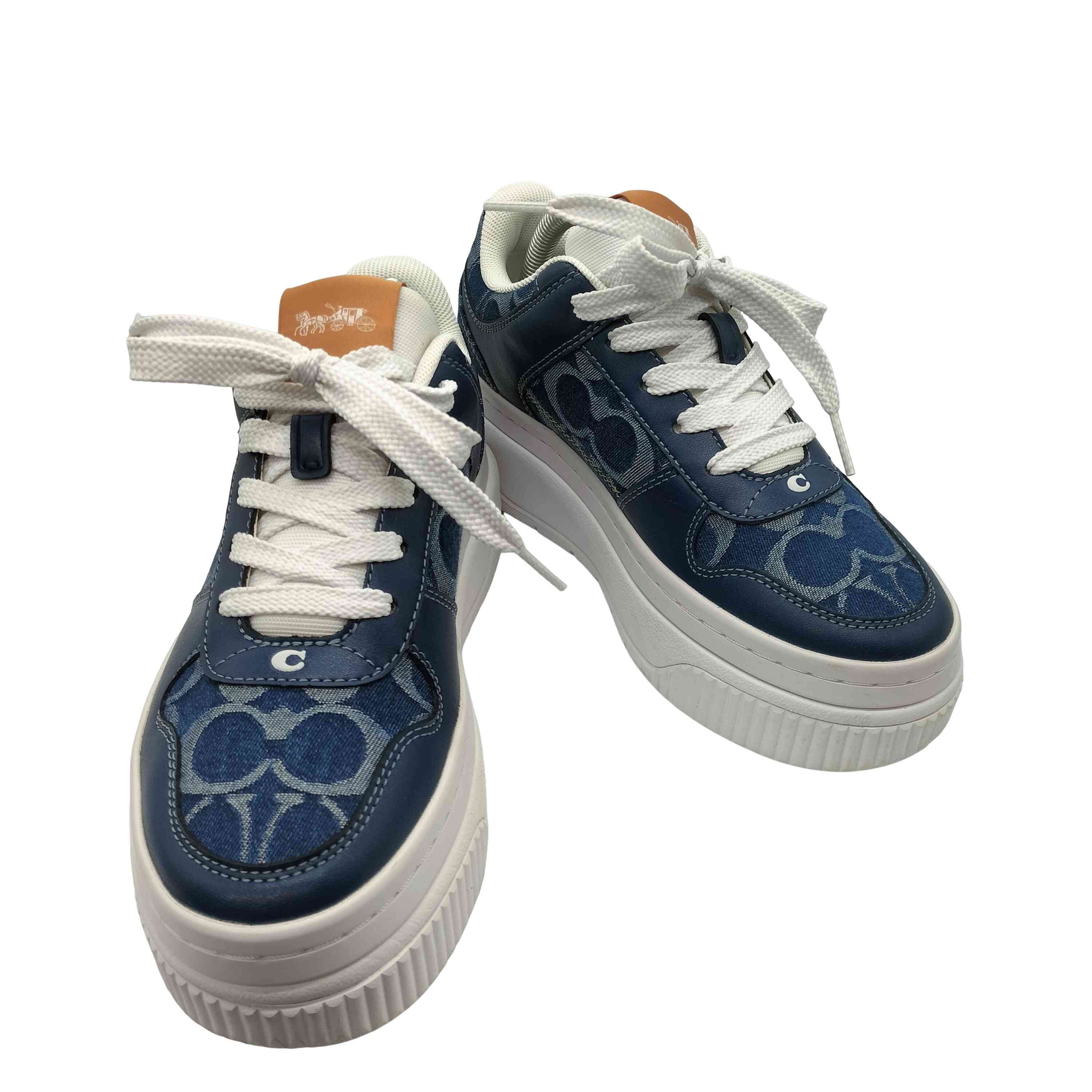 PLATFORM DEN SNKR 01 DENIM SIGNATURE プラットフォーム デニム シグネチャー スニーカー【1142288938367】